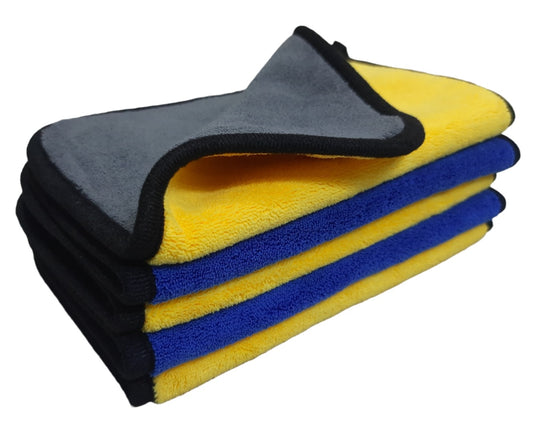 5 pcs microfiber cleaning cloths 600 gsm - 40cmx30cm -dual sided