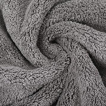 600 GSM Dual sided coral fleece thick & plush microfiber towel -40cm x 40cm- 2 Pcs- Multicolor