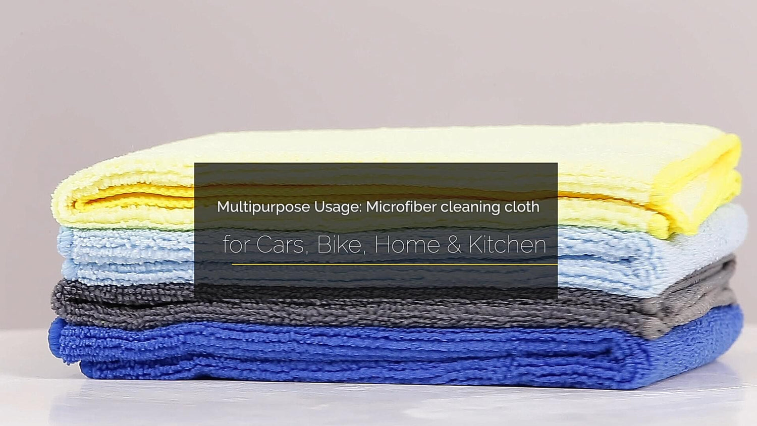 sobby set of 4 multipurpose usage micrfiber cleaning cloths for cars bike home & kitchen