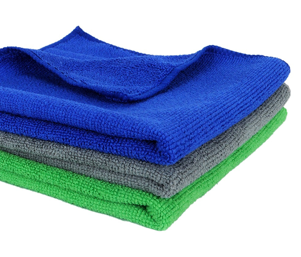 All purpose Microfibre cleaning cloths for Home, Kitchen, Cars & bike -40cm x 40cm- 3 Pcs