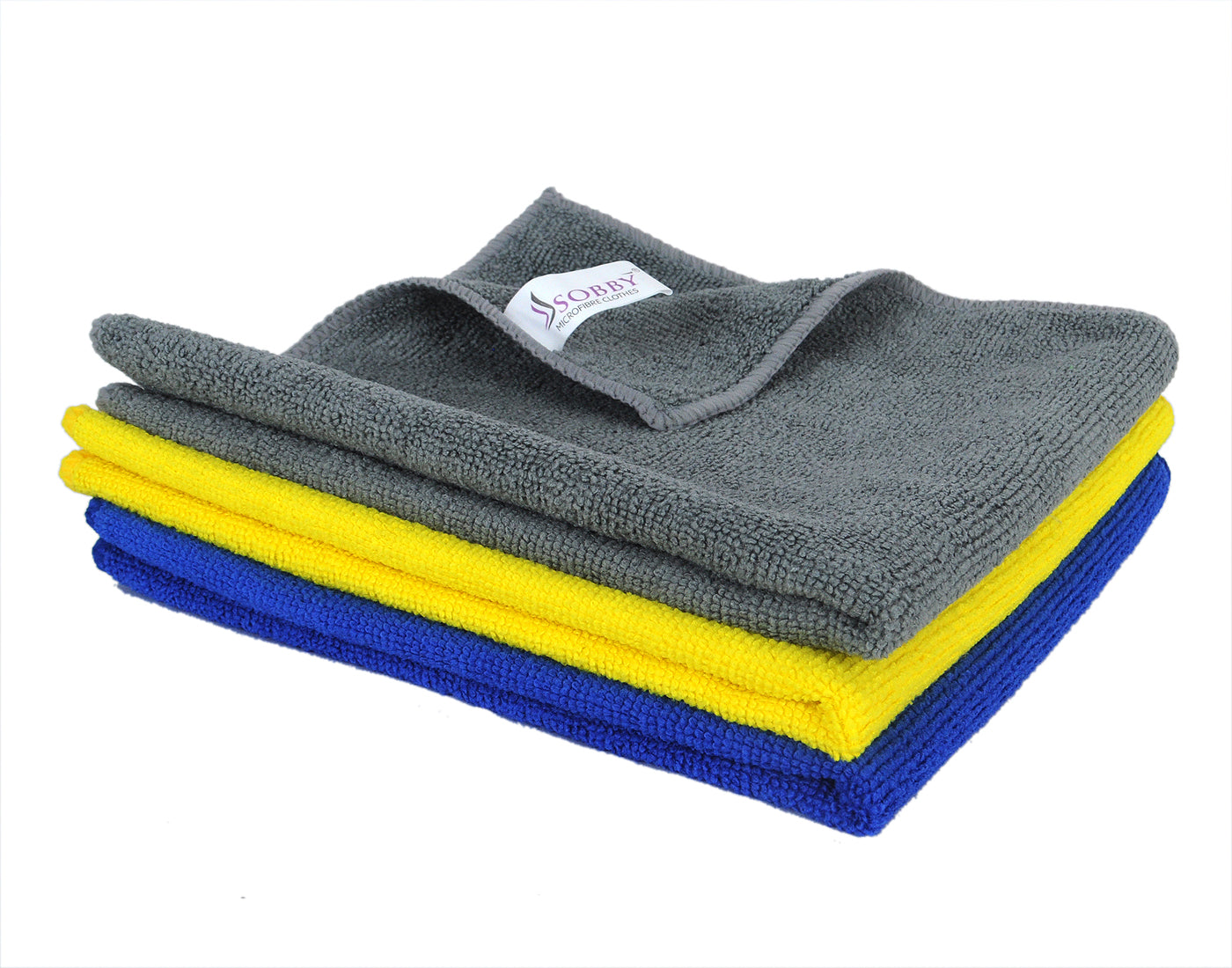All purpose Microfibre cleaning cloths for Home, Kitchen, Cars & bike -40cm x 40cm- 3 Pcs