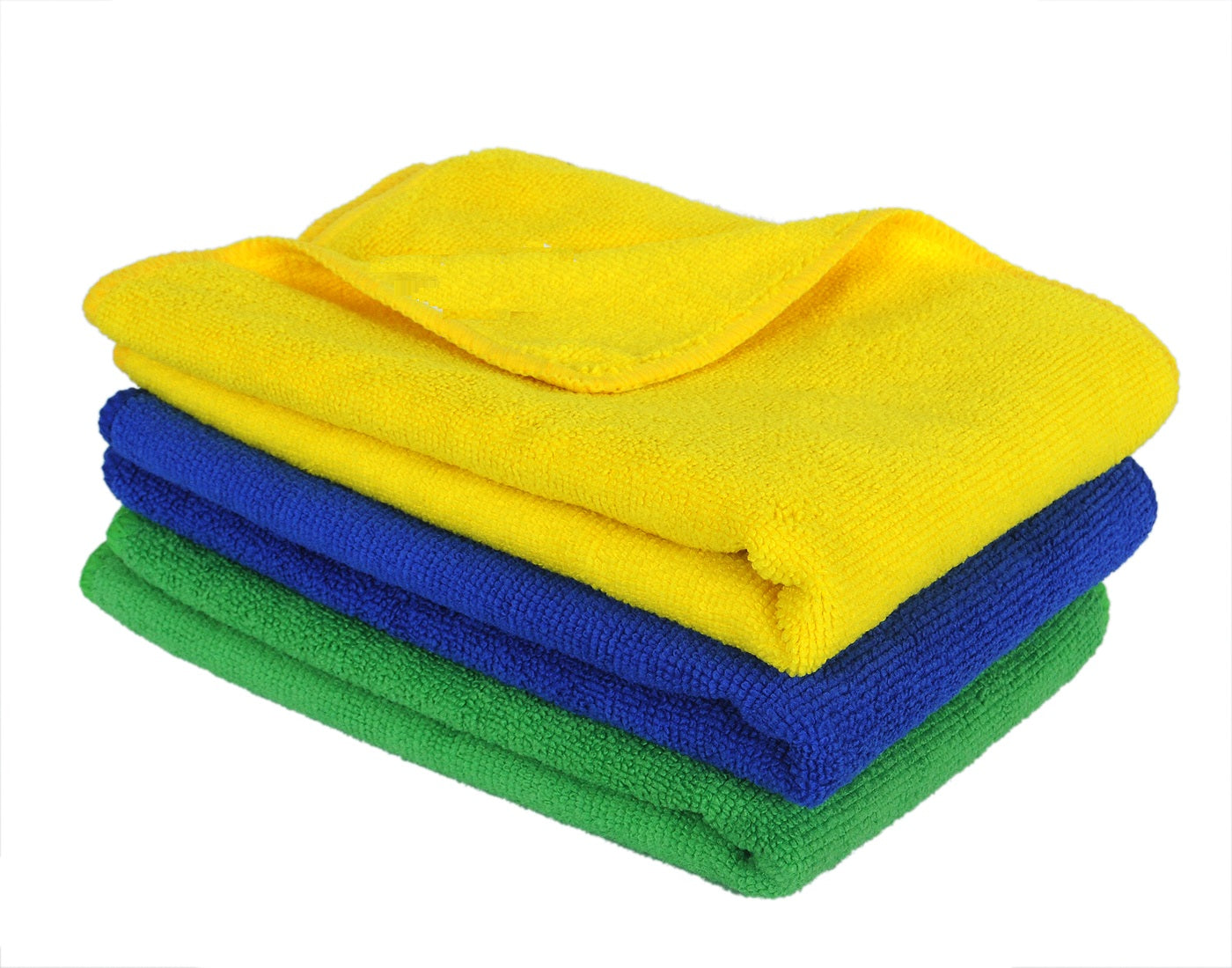 All purpose Microfibre cleaning cloths for Home, Kitchen, Cars & bike -40cm x 40cm- 3 Pcs