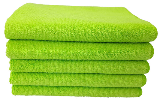 Multi purpose Microfiber cleaning cloths for Home, Kitchen, Cars & bike - 5 Pcs
