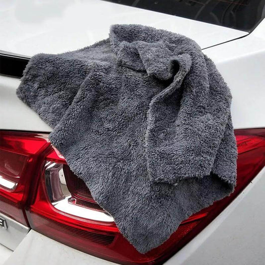 Edgeless Microfiber Detailing and Polishing Cloth (40 cm x 40 cm, 400 gsm, Pack of 4, Multicolor)