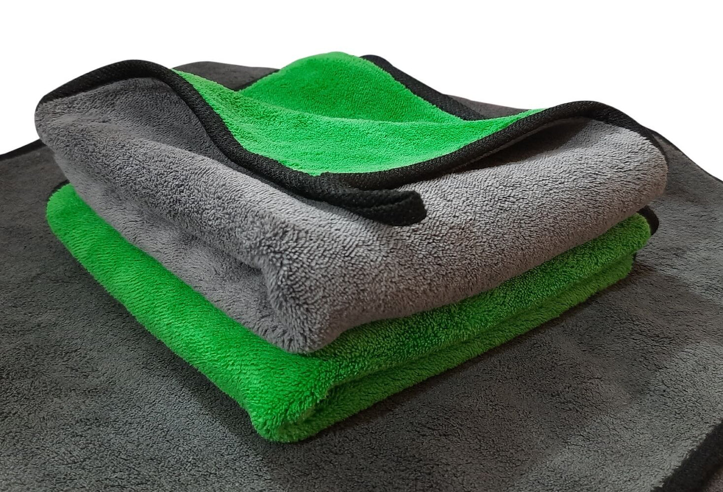 800 GSM Dual sided coral fleece thick & plush microfiber towel -1 pc