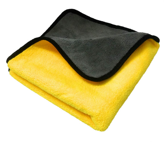 800 GSM Dual sided coral fleece thick & plush microfiber towel -1 pc