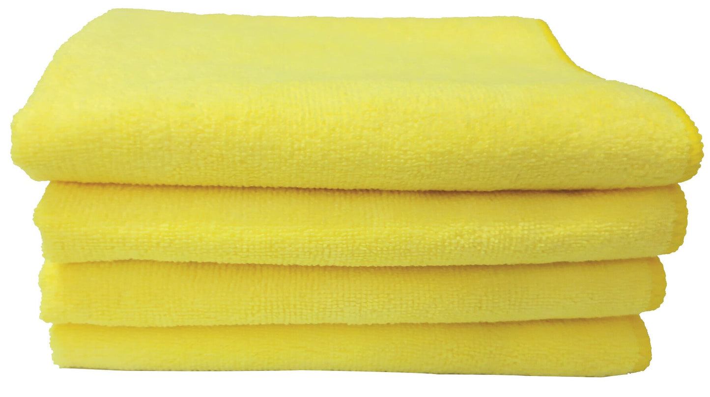 All purpose Microfibre cleaning cloths for Home, Kitchen, Cars & bike - 4 Pcs