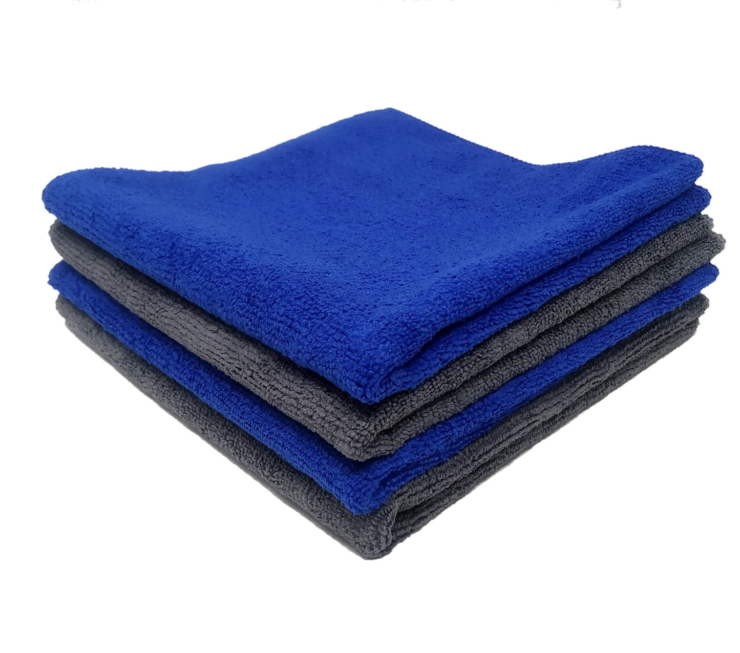 Multi purpose Microfiber cleaning cloths for Home, Kitchen, Cars & bike - 40cm x 40cm - 4 Pcs