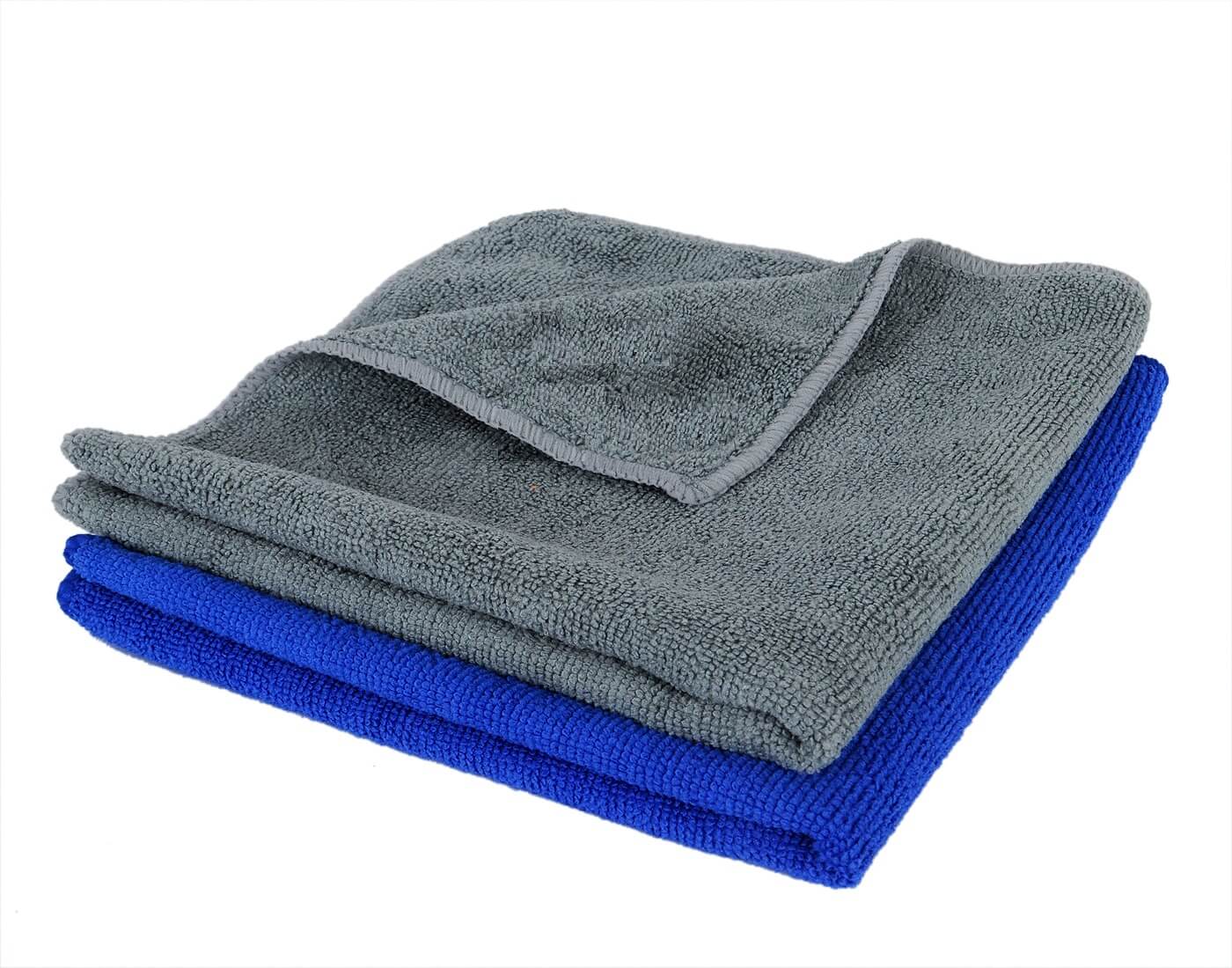 All purpose Microfibre cleaning cloths for Home, Kitchen, Cars & bike -40cm x 40cm- 2 Pcs- Multicolor