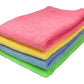 Multi purpose Microfiber cleaning cloths for Home, Kitchen, Cars & bike -  40cm x 40cm - 4 Pcs