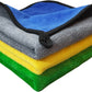 800 GSM Dual sided coral fleece thick & plush microfiber towel -40cm x 40cm- 3 Pcs