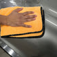 420 GSM Microfiber Cleaning Cloth for Car Care (Yellow, 45 cm x 45 cm, Pack of 2)
